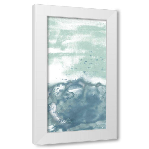Sea Spray Horizon I White Modern Wood Framed Art Print by Vess, June Erica