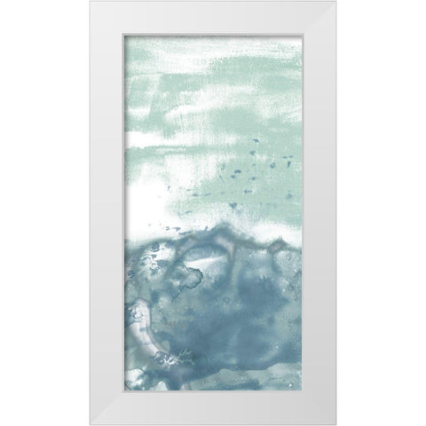 Sea Spray Horizon I White Modern Wood Framed Art Print by Vess, June Erica