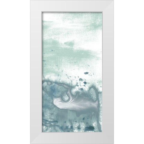 Sea Spray Horizon II White Modern Wood Framed Art Print by Vess, June Erica