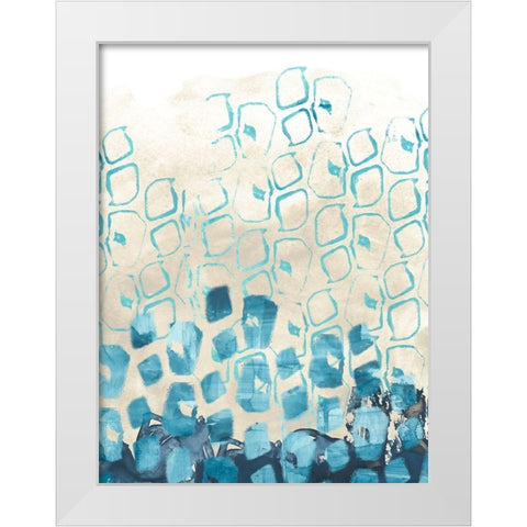 Pattern Shore I White Modern Wood Framed Art Print by Vess, June Erica