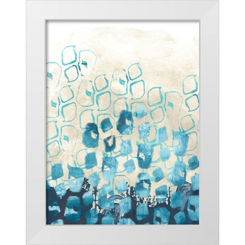 Pattern Shore II White Modern Wood Framed Art Print by Vess, June Erica