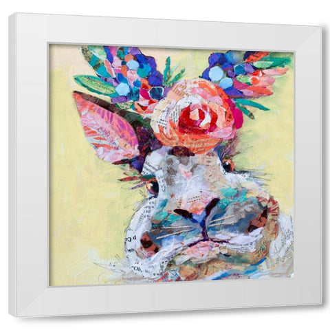 Hip Hop Floral White Modern Wood Framed Art Print by St. Hilaire, Elizabeth