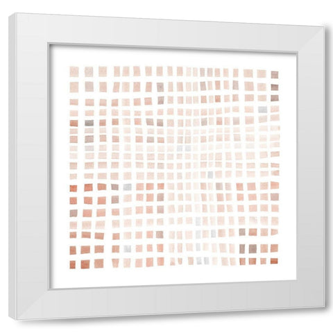 Woven III White Modern Wood Framed Art Print by Scarvey, Emma