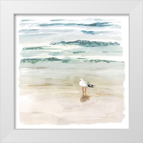 Seagull Cove II White Modern Wood Framed Art Print by Borges, Victoria