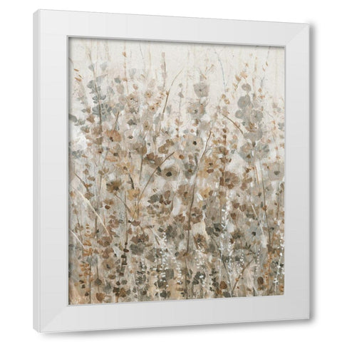 Early Fall Flowers I White Modern Wood Framed Art Print by OToole, Tim