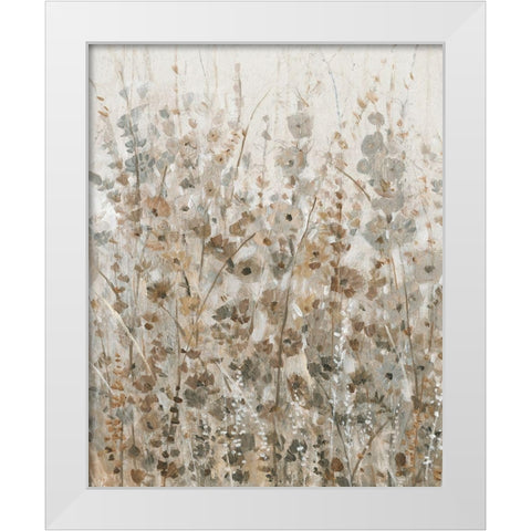 Early Fall Flowers I White Modern Wood Framed Art Print by OToole, Tim