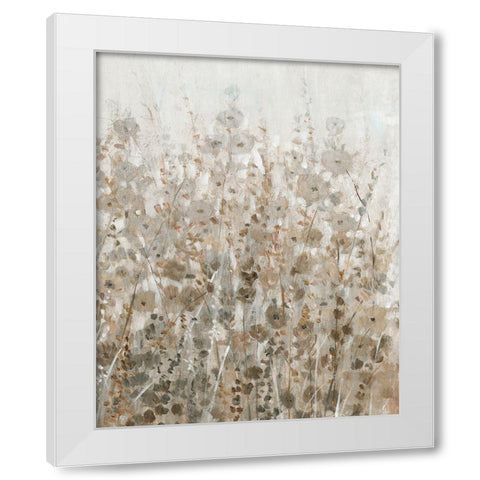 Early Fall Flowers II White Modern Wood Framed Art Print by OToole, Tim