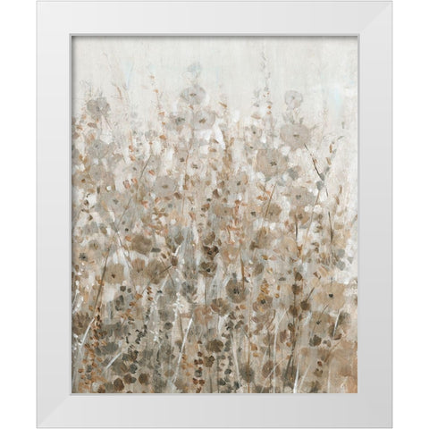 Early Fall Flowers II White Modern Wood Framed Art Print by OToole, Tim