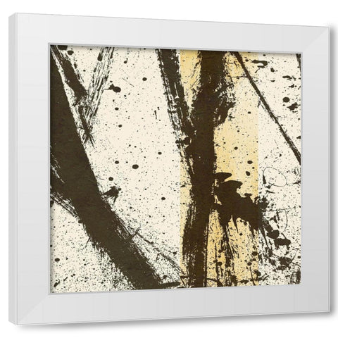 Path Ways I White Modern Wood Framed Art Print by Saunders, Alonzo