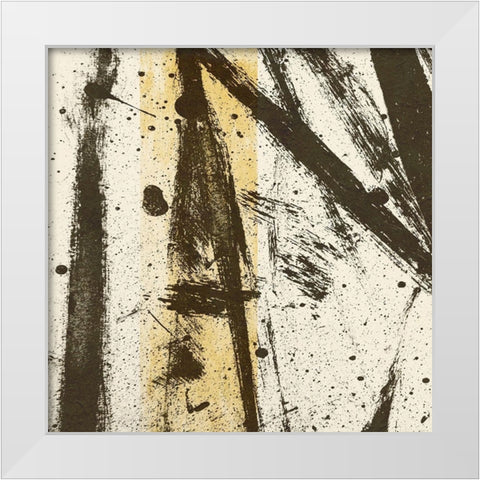 Path Ways II White Modern Wood Framed Art Print by Saunders, Alonzo