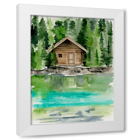 Lake Views II White Modern Wood Framed Art Print by Parker, Jennifer Paxton