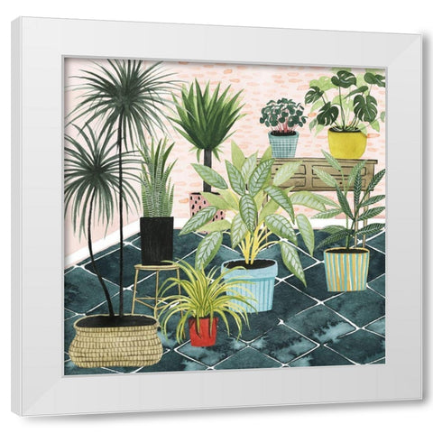 Modern Jungle II White Modern Wood Framed Art Print by Popp, Grace
