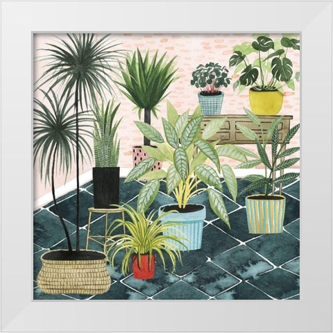 Modern Jungle II White Modern Wood Framed Art Print by Popp, Grace