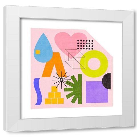 Love is Love IV White Modern Wood Framed Art Print by Wang, Melissa