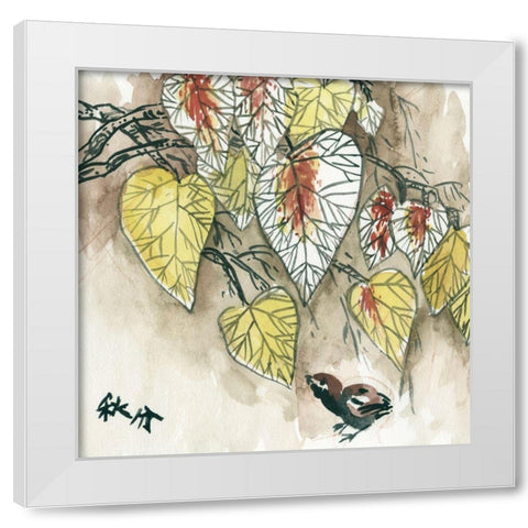 Autumnal I White Modern Wood Framed Art Print by Wang, Melissa