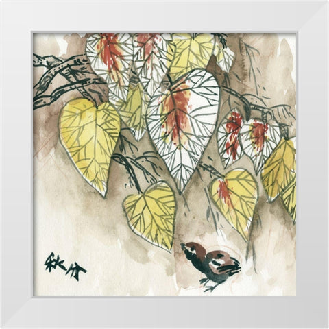 Autumnal I White Modern Wood Framed Art Print by Wang, Melissa