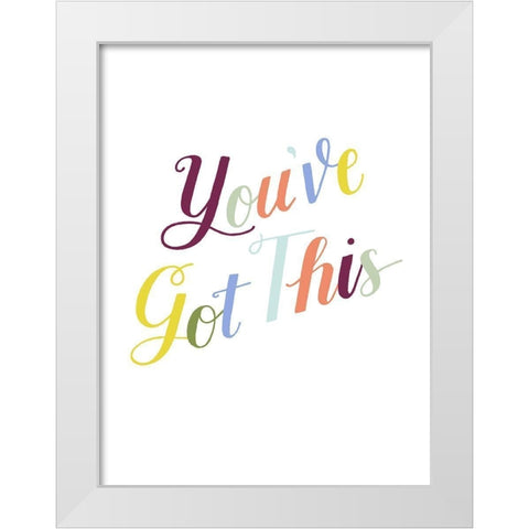 Be Yourself II White Modern Wood Framed Art Print by Popp, Grace