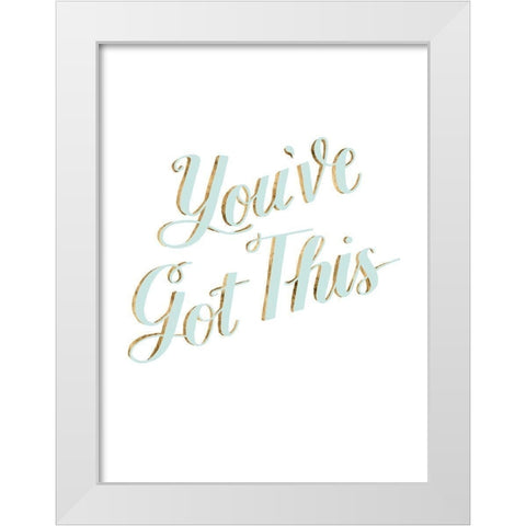 Be Yourself IV White Modern Wood Framed Art Print by Popp, Grace