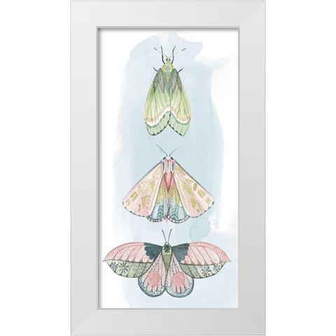 Jeweled Fairies II White Modern Wood Framed Art Print by Popp, Grace