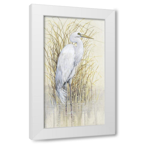 Wading I White Modern Wood Framed Art Print by OToole, Tim