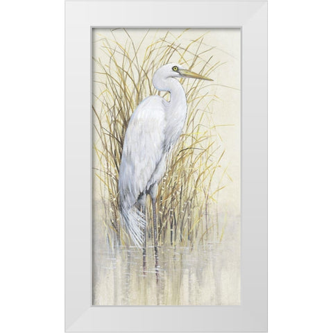 Wading I White Modern Wood Framed Art Print by OToole, Tim