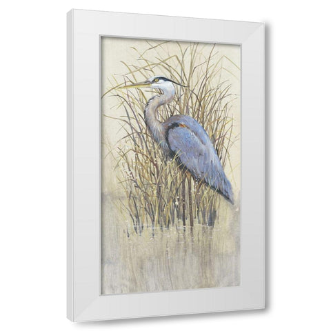 Wading II White Modern Wood Framed Art Print by OToole, Tim