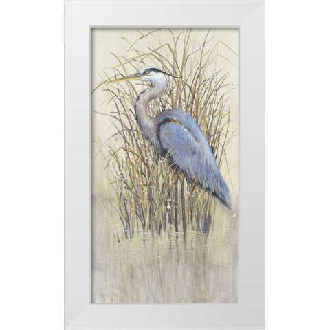 Wading II White Modern Wood Framed Art Print by OToole, Tim