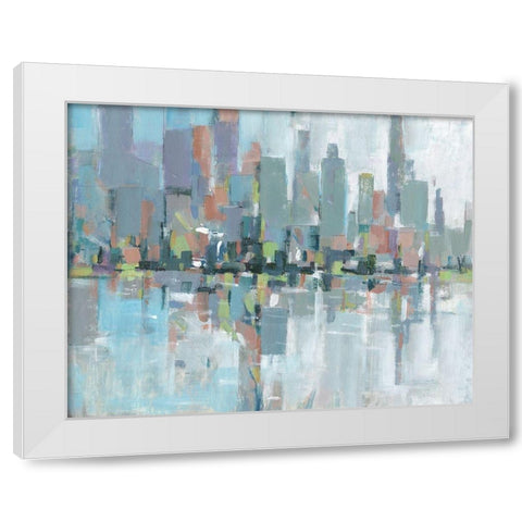 Metro II White Modern Wood Framed Art Print by OToole, Tim