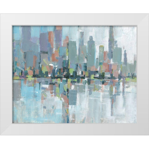 Metro II White Modern Wood Framed Art Print by OToole, Tim