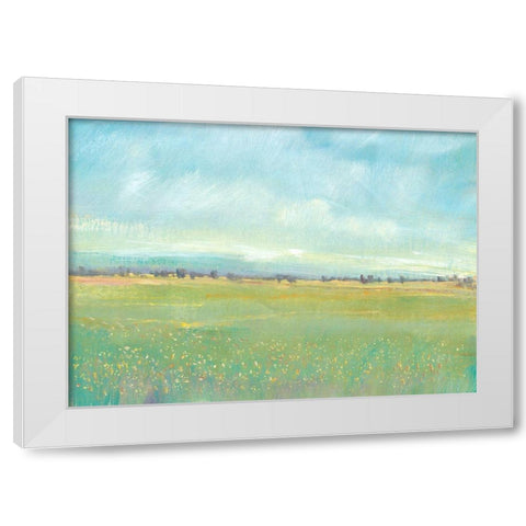 Soft Meadow Light I White Modern Wood Framed Art Print by OToole, Tim