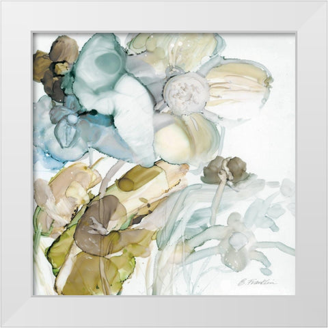 Seaglass Garden III White Modern Wood Framed Art Print by Franklin, Elizabeth