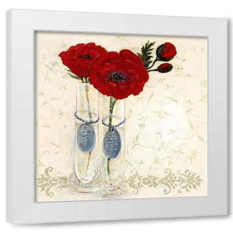 Inspired Red White Modern Wood Framed Art Print by Boem, O.