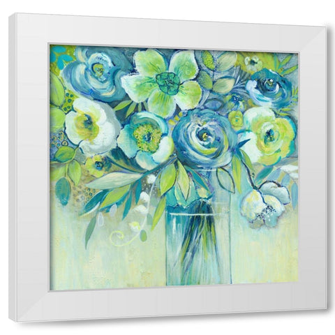 Late Summer Blooms II White Modern Wood Framed Art Print by Summers, Elle