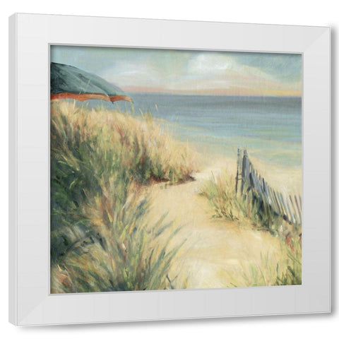Bridgport White Modern Wood Framed Art Print by Franklin, Elizabeth