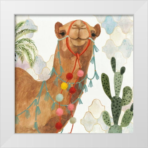 Meet me in Marrakech III White Modern Wood Framed Art Print by Borges, Victoria