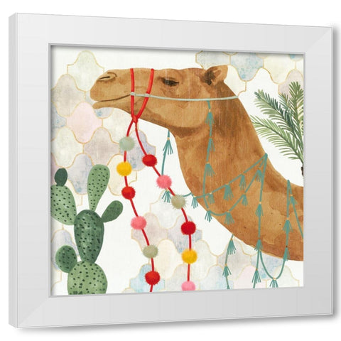 Meet me in Marrakech IV White Modern Wood Framed Art Print by Borges, Victoria