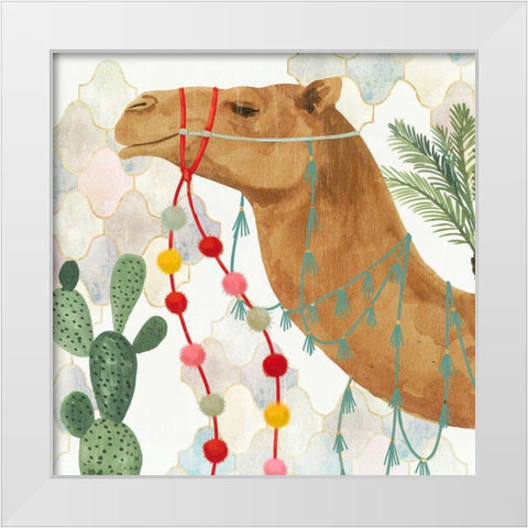 Meet me in Marrakech IV White Modern Wood Framed Art Print by Borges, Victoria