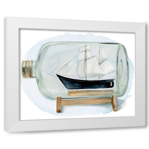 Sail the Seas II White Modern Wood Framed Art Print by Parker, Jennifer Paxton