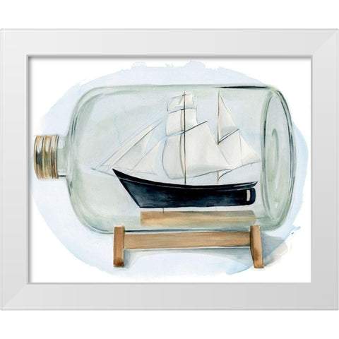 Sail the Seas II White Modern Wood Framed Art Print by Parker, Jennifer Paxton
