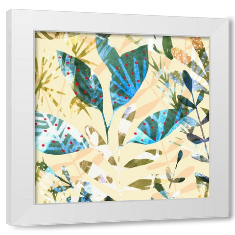Technicolor Jungle II White Modern Wood Framed Art Print by Scarvey, Emma