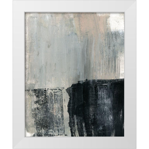 Ebony Foundation I White Modern Wood Framed Art Print by Goldberger, Jennifer