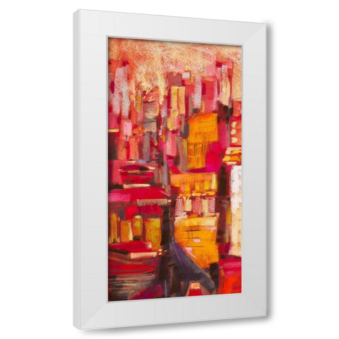 Pink City Sunrise I White Modern Wood Framed Art Print by Gardner, Jennifer