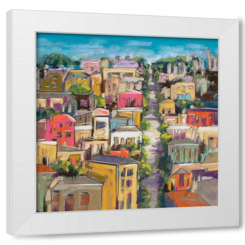 City Color II White Modern Wood Framed Art Print by Gardner, Jennifer
