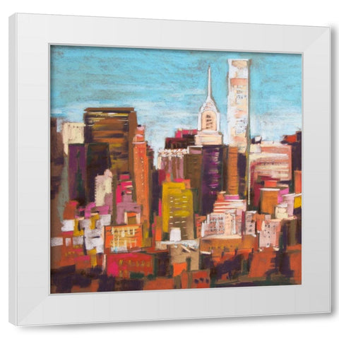 City Color III White Modern Wood Framed Art Print by Gardner, Jennifer