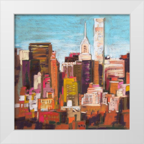 City Color III White Modern Wood Framed Art Print by Gardner, Jennifer