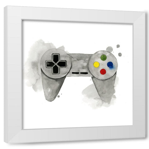 Gamer III White Modern Wood Framed Art Print by Popp, Grace