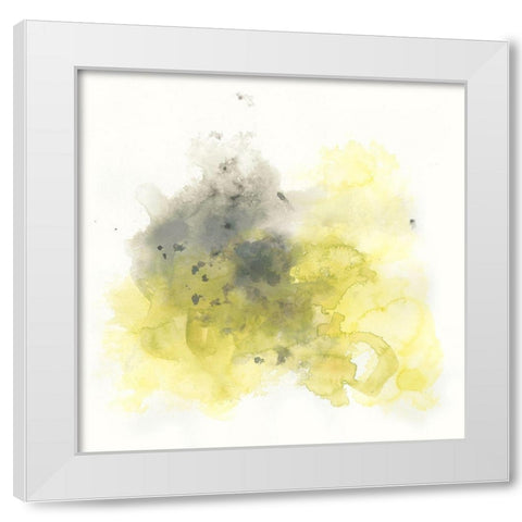 Citron Cloud I White Modern Wood Framed Art Print by Vess, June Erica