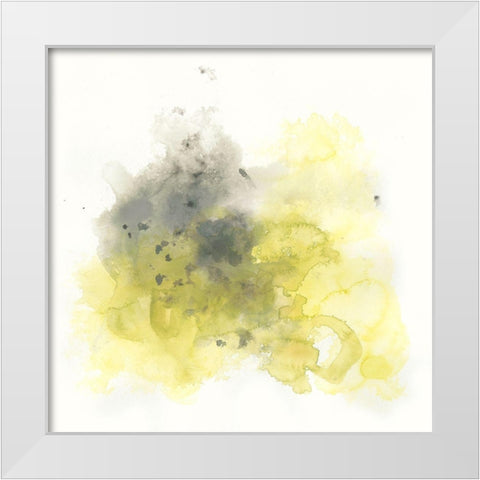 Citron Cloud I White Modern Wood Framed Art Print by Vess, June Erica