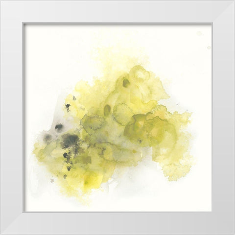 Citron Cloud III White Modern Wood Framed Art Print by Vess, June Erica