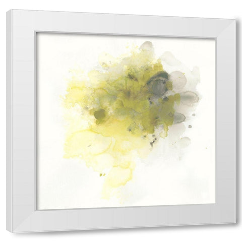 Citron Cloud IV White Modern Wood Framed Art Print by Vess, June Erica